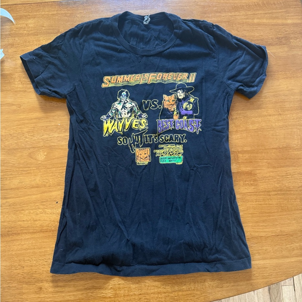 Best Coast Wavves WWF Summer Is Forever II Tour Shirt